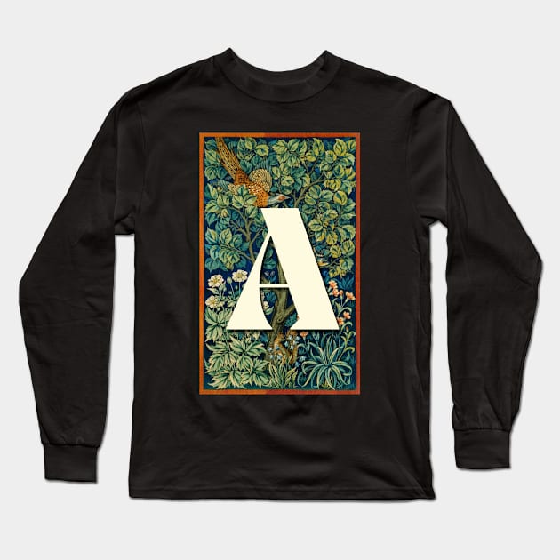 Forest Letter A Long Sleeve T-Shirt by SkyisBright